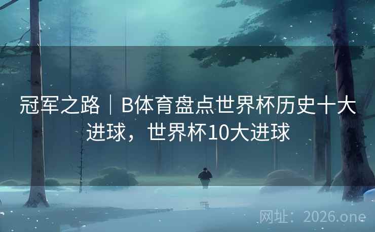 冠军之路|B体育盘点世界杯历史十大进球,世界杯10大进球