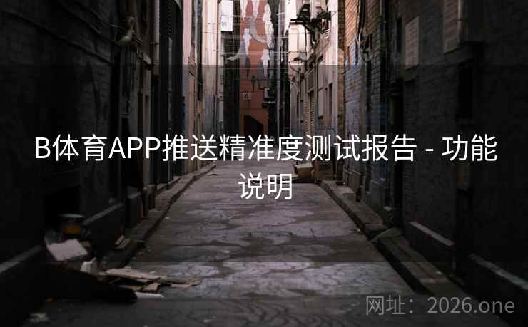 B体育APP推送精准度测试报告 - 功能说明